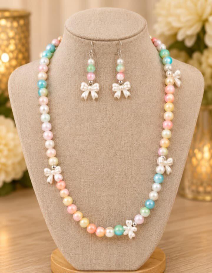 Cotton Candy Bow Set